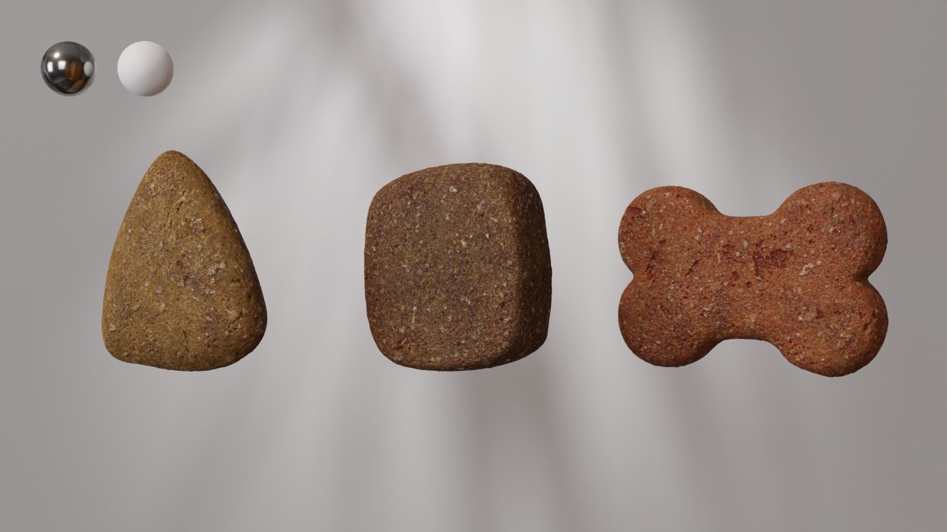 Dog Croquettes type 01 dog food Low-poly 3D model_4