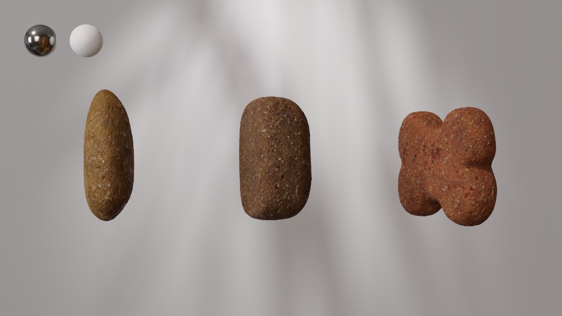 Dog Croquettes type 01 dog food Low-poly 3D model_3