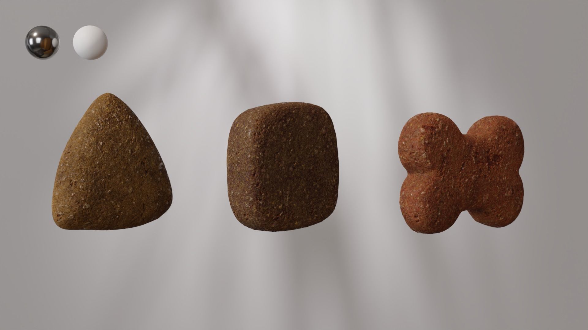 Dog Croquettes type 01 dog food Low-poly 3D model_5