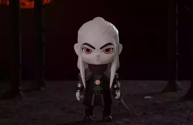 Chibi Geralt of Rivia The Witcher