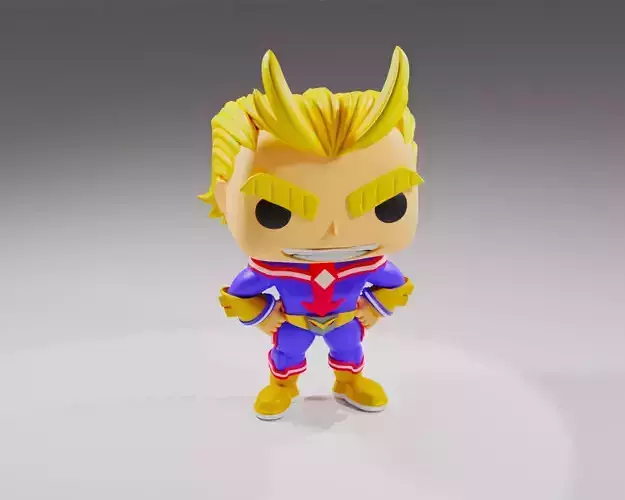 All Might from the the My Hero Academia Funko Pop 3D print model