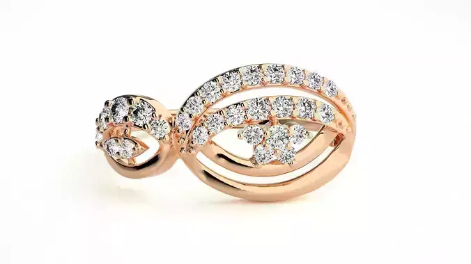 High Jewelry Diamond Cocktail Ring 3dm stl 3dm stl renders 