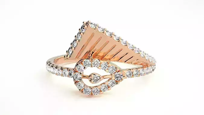 High Jewelry Diamond Cocktail Ring 3dm stl 3dm stl renders 