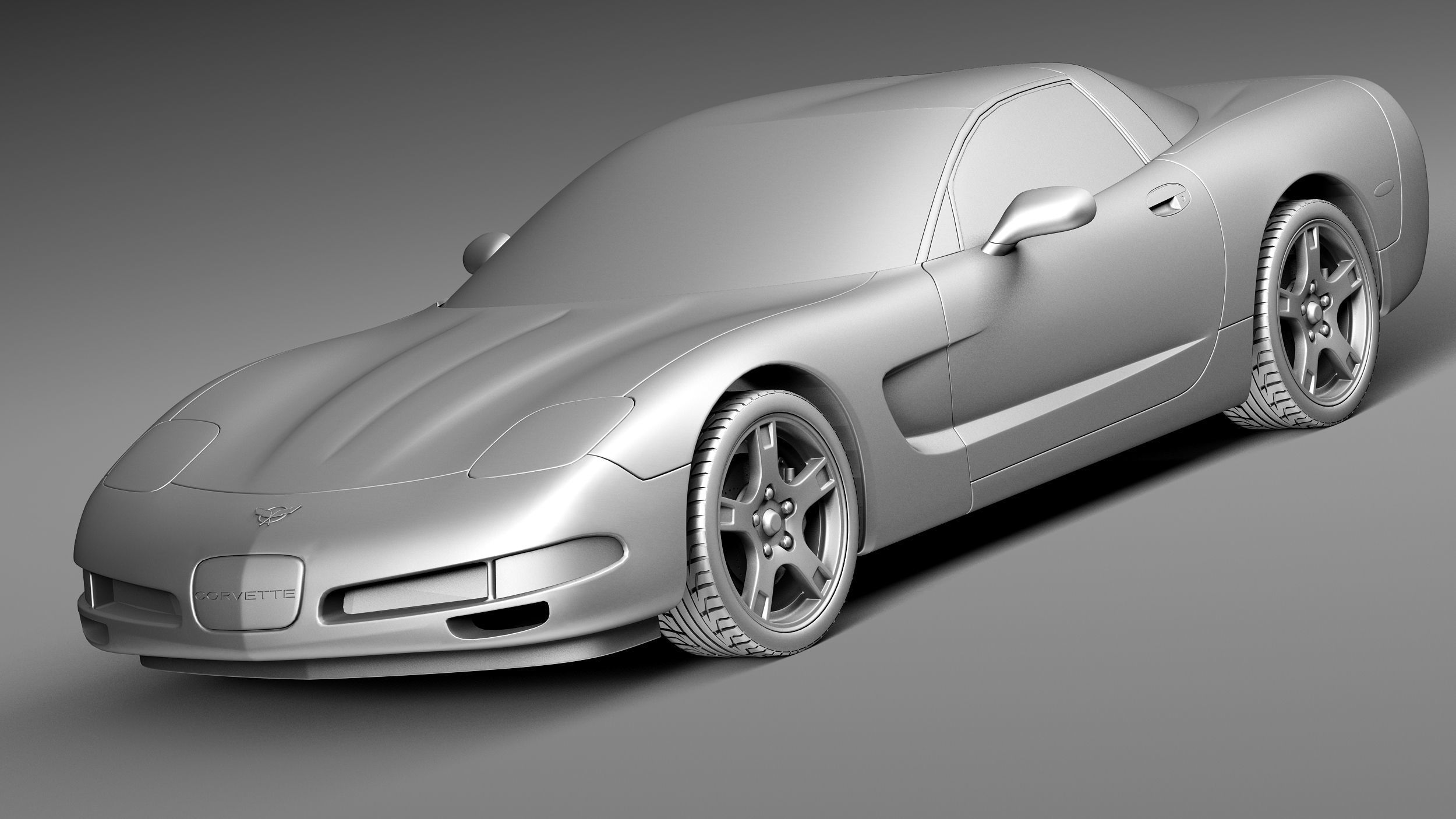 Chevrolet Corvette C5 targa 3D model_8
