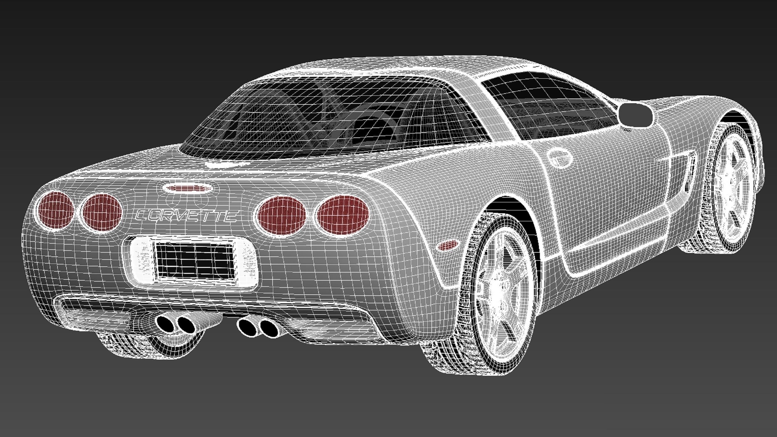 Chevrolet Corvette C5 targa 3D model_18
