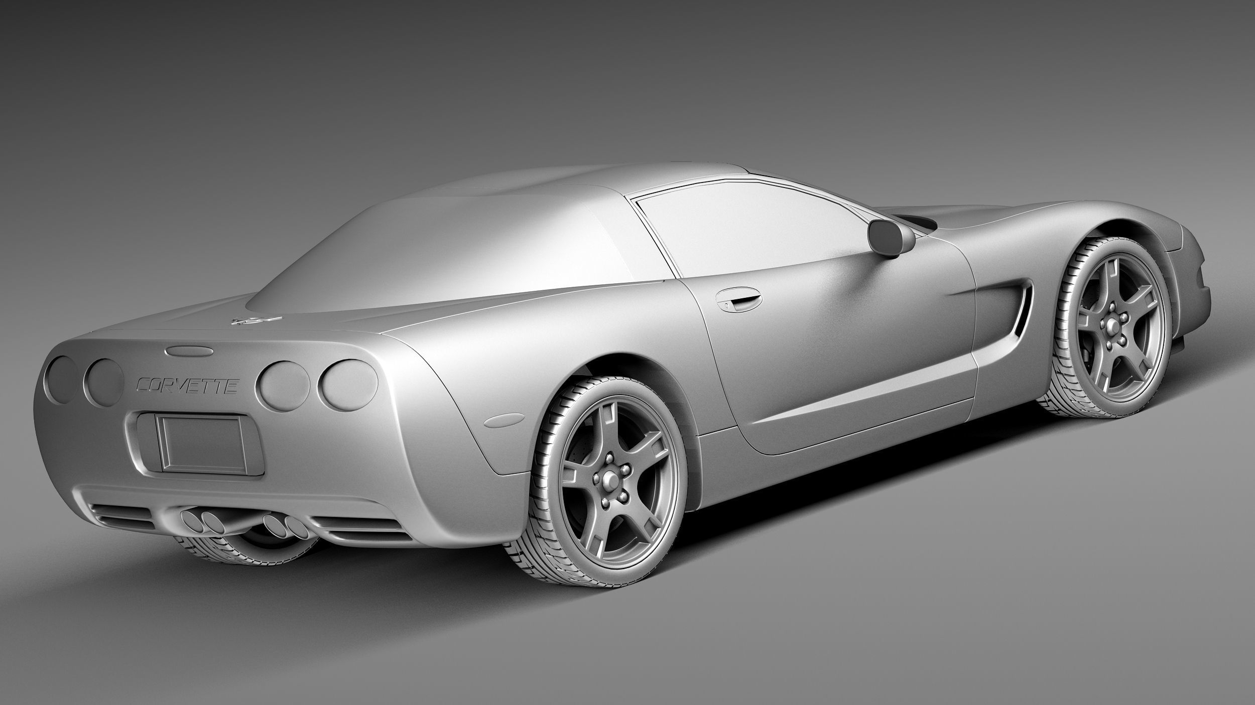 Chevrolet Corvette C5 targa 3D model_12