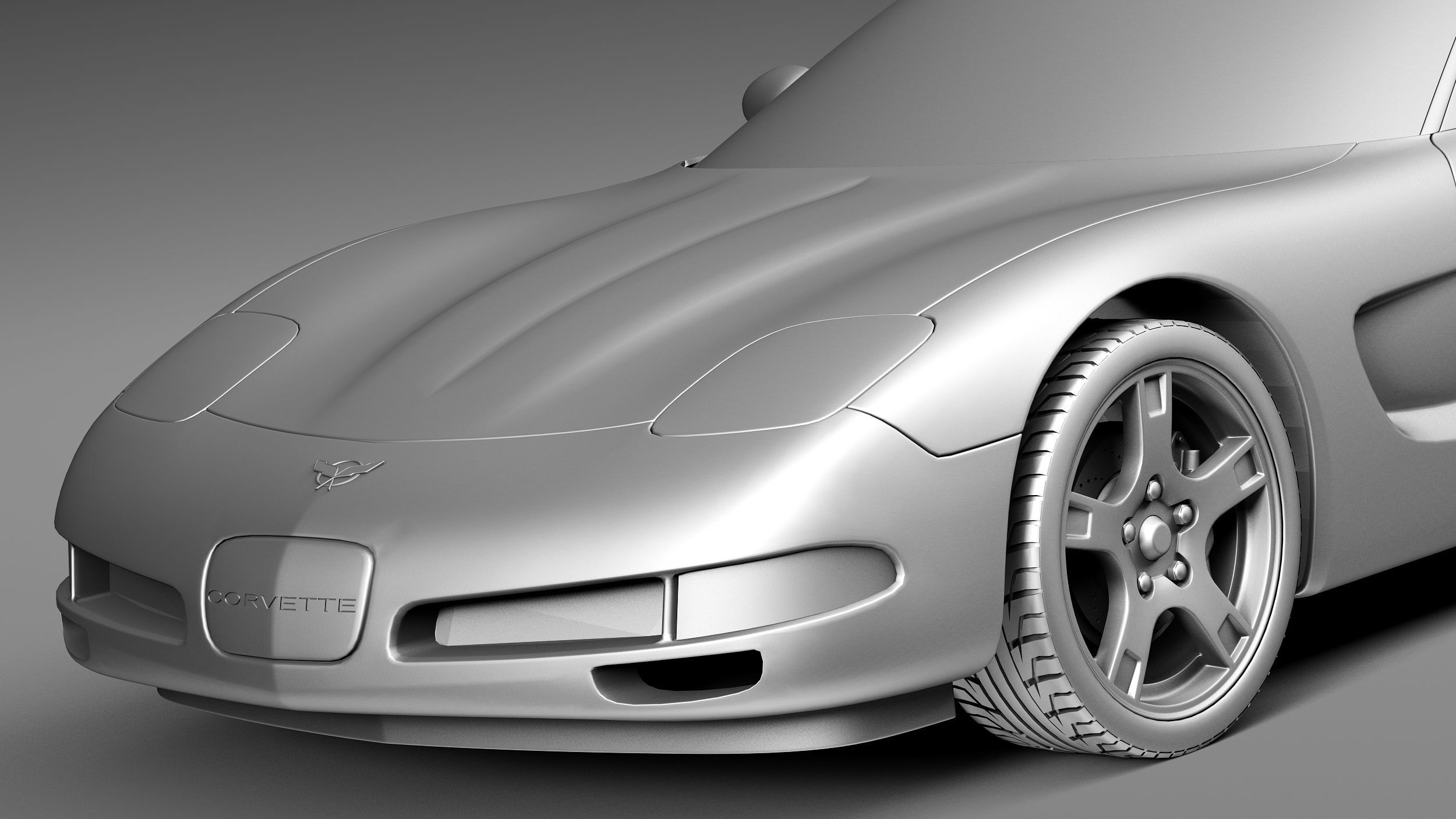 Chevrolet Corvette C5 targa 3D model_10