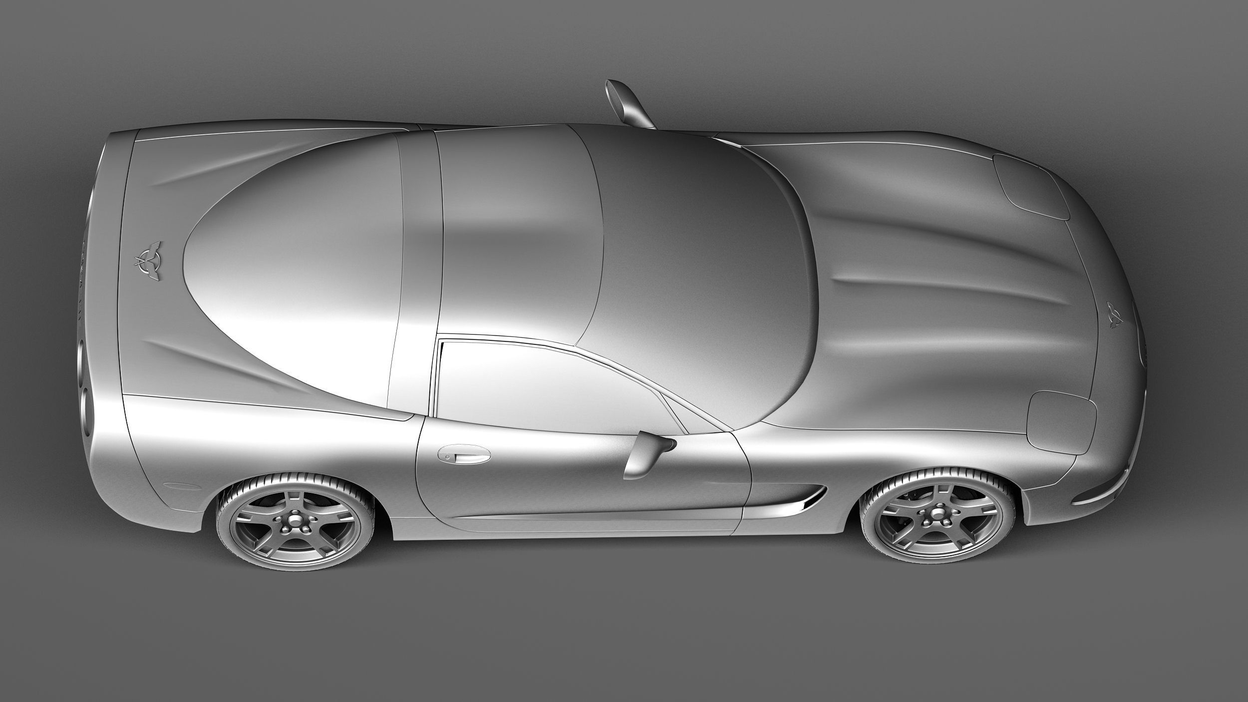 Chevrolet Corvette C5 targa 3D model_15