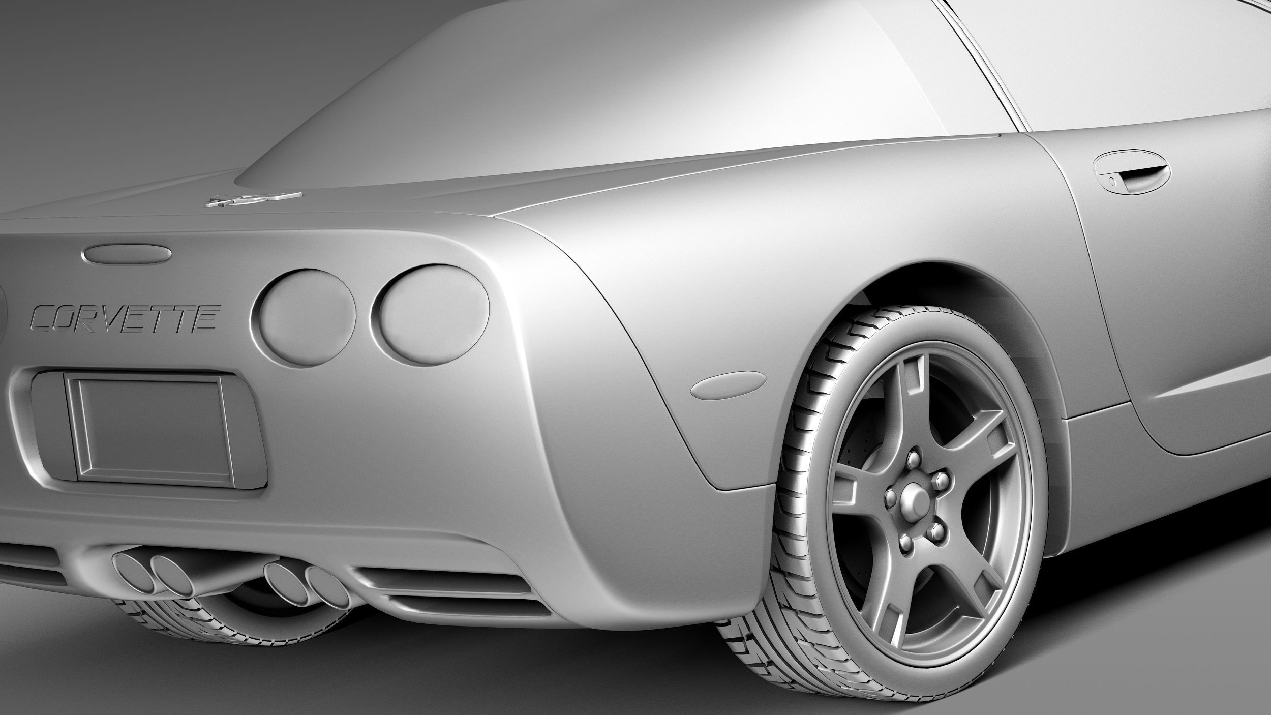 Chevrolet Corvette C5 targa 3D model_11