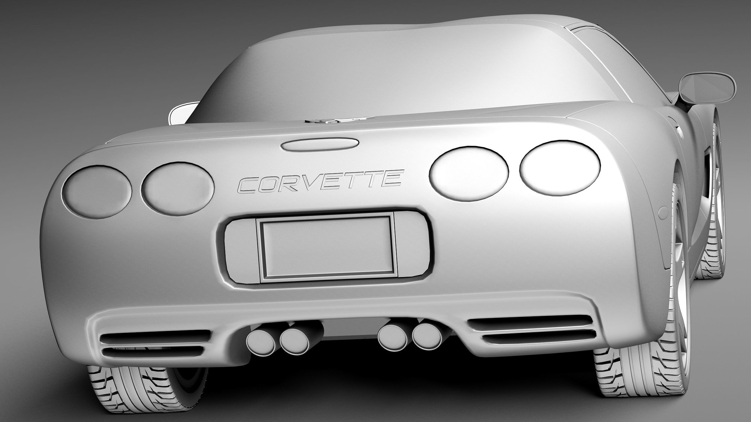 Chevrolet Corvette C5 targa 3D model_13