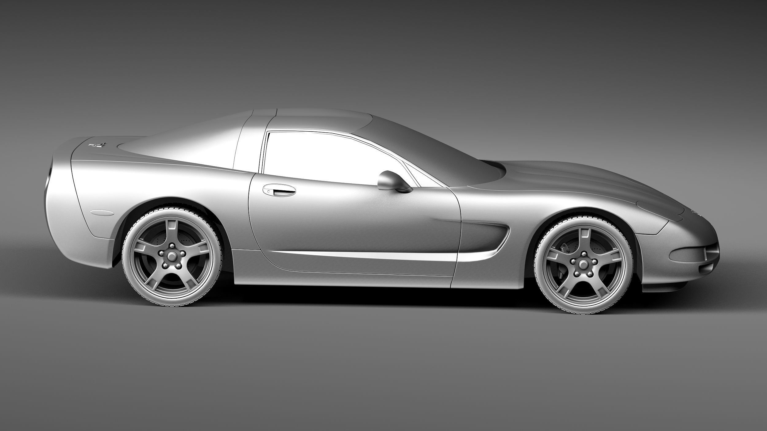 Chevrolet Corvette C5 targa 3D model_14