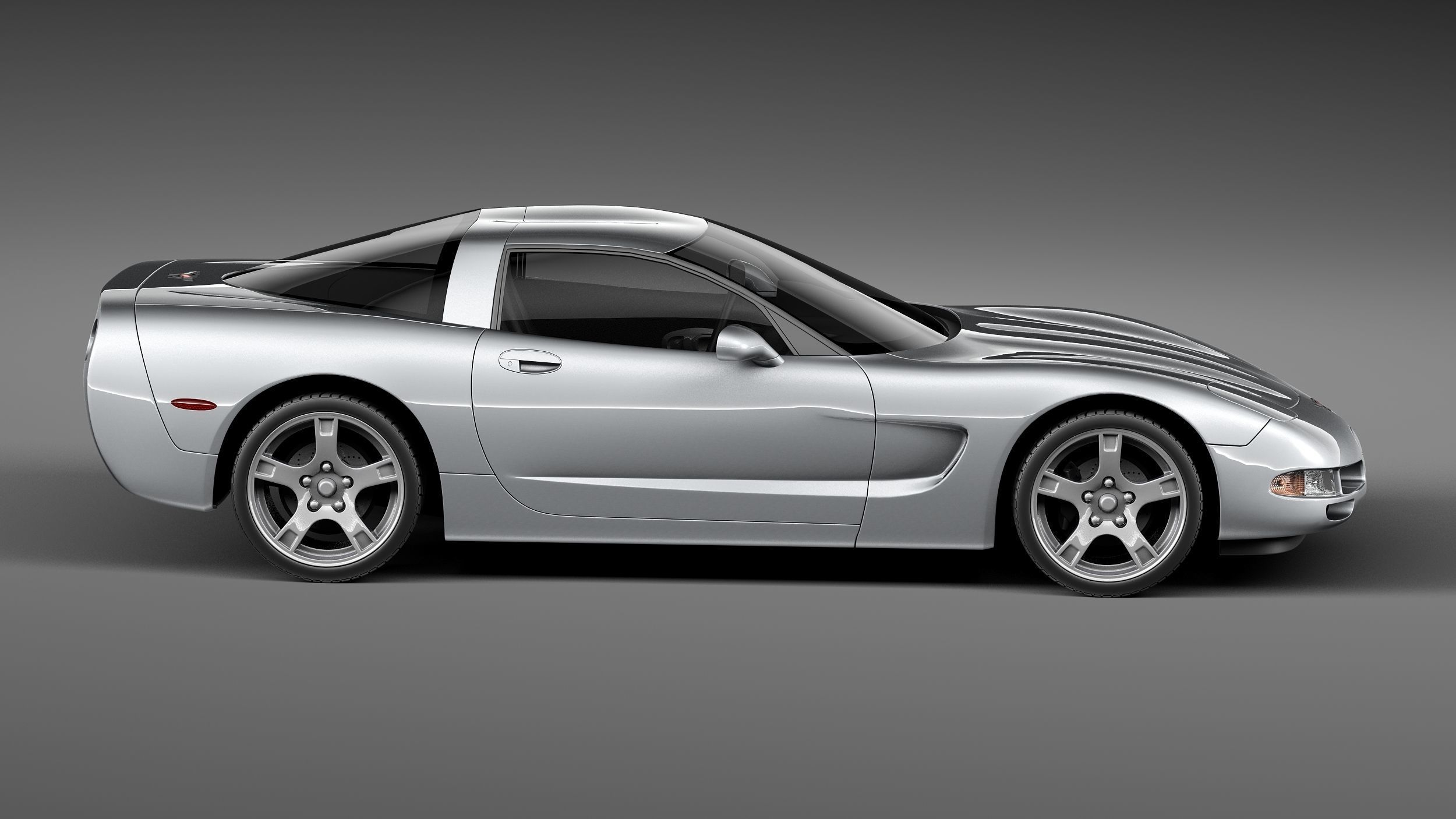 Chevrolet Corvette C5 targa 3D model_6