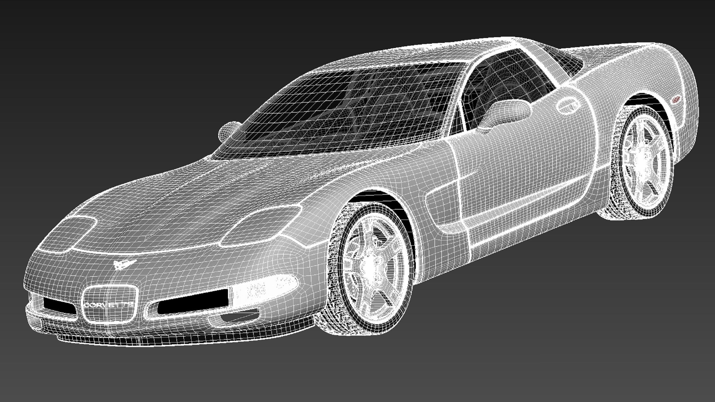 Chevrolet Corvette C5 targa 3D model_17