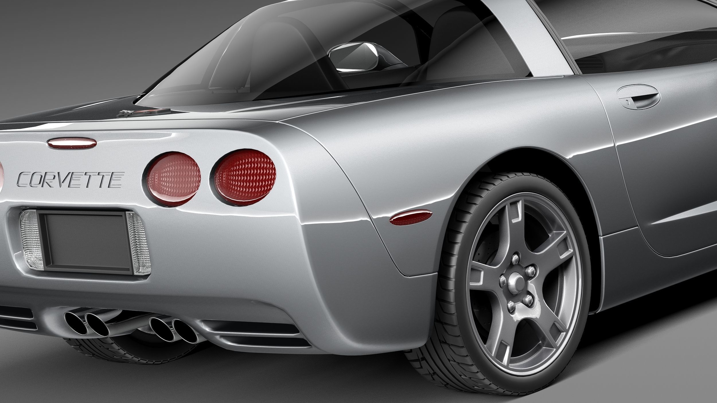 Chevrolet Corvette C5 targa 3D model_3