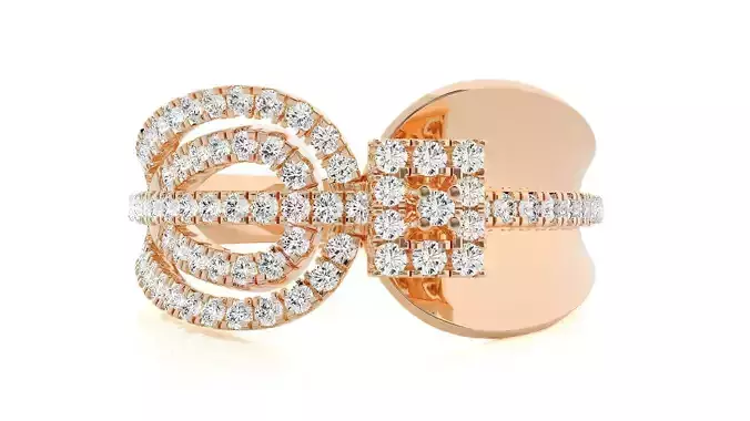 High Jewelry Diamond Cocktail Ring 3dm stl 3dm stl renders 