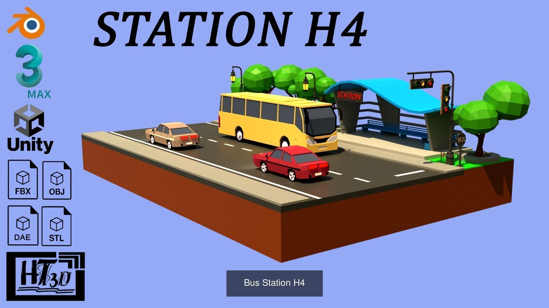 Low poly City 3D Model Collection_4