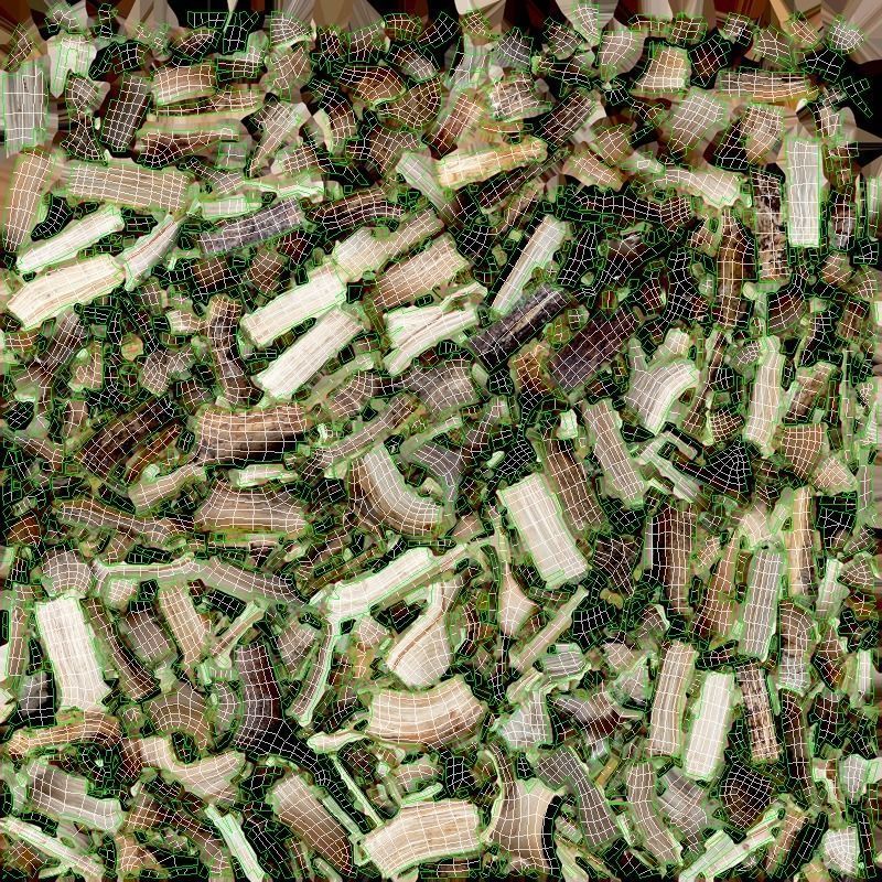 Firewood Low-poly 3D model_20