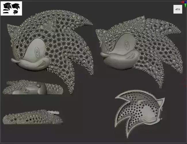 SONIC PENDANT 3D print model