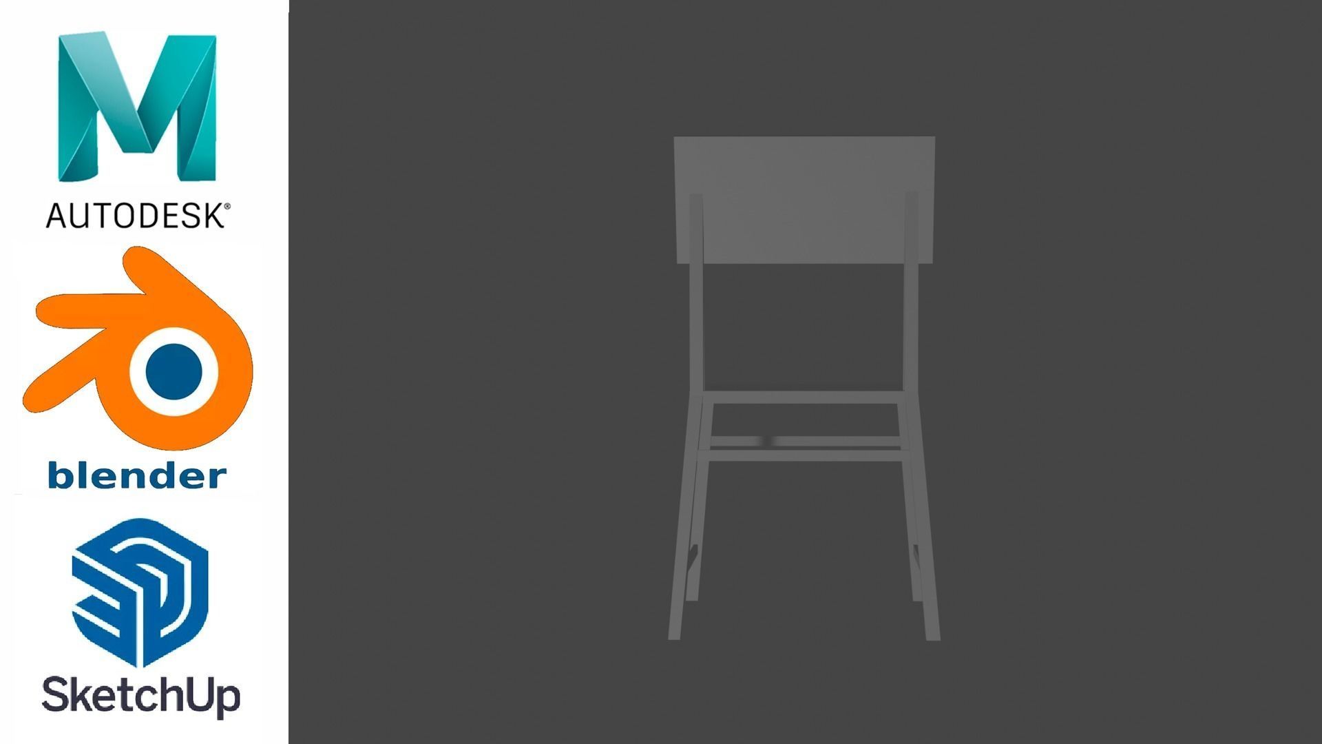 Chair - Silla 3D model_1