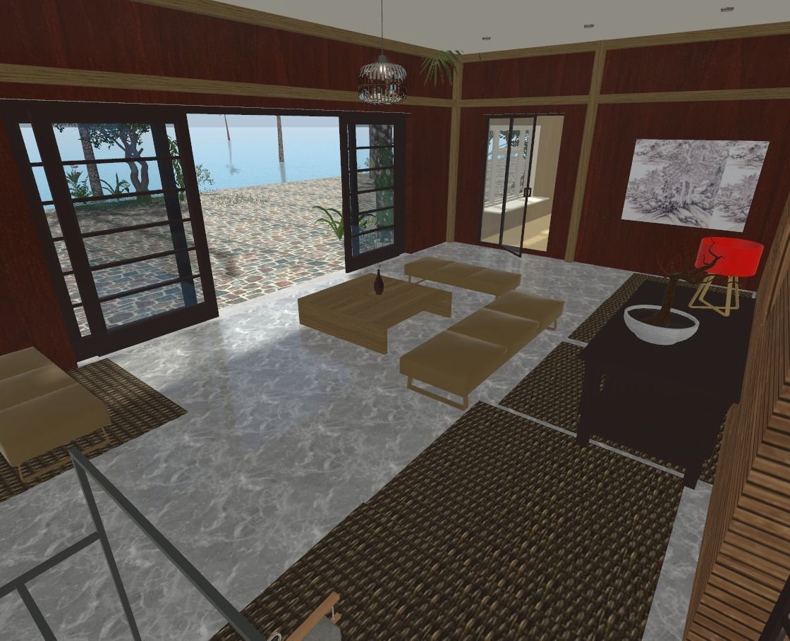 My Island In Tahiti Low-poly 3D model_6