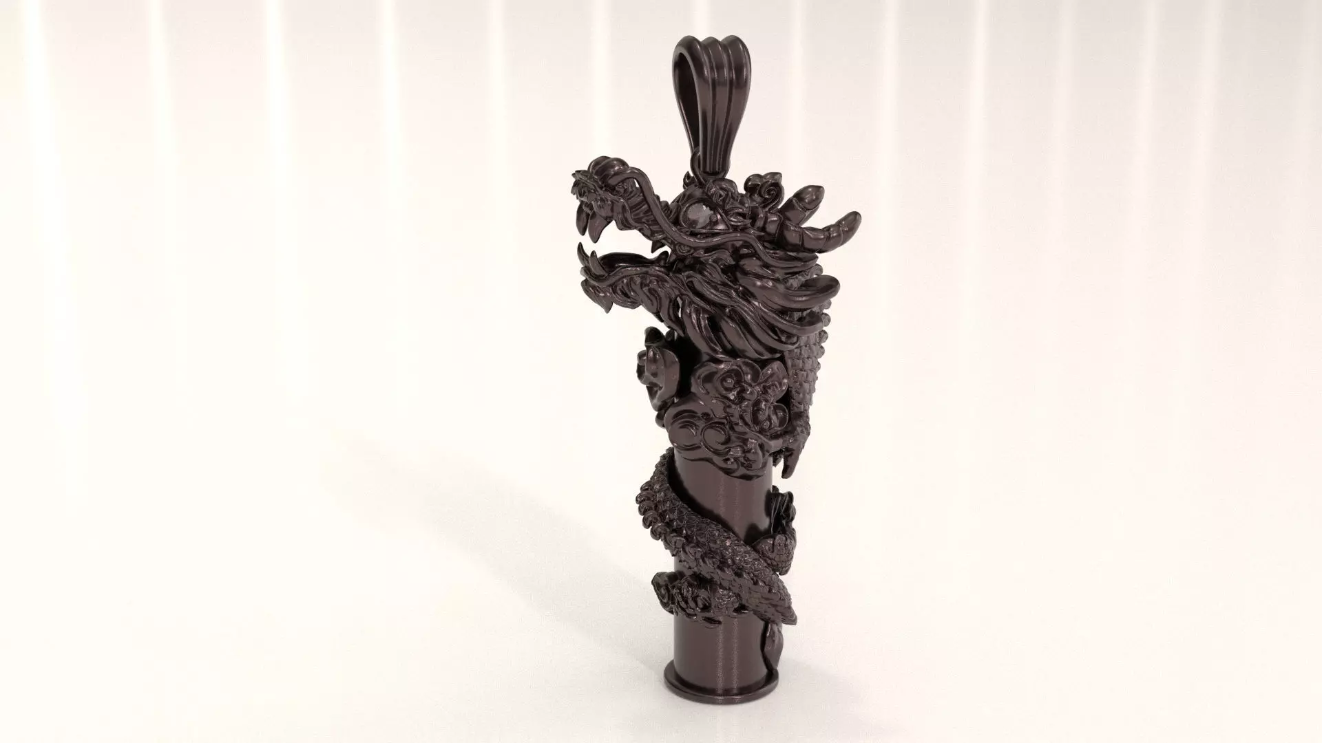 pendant dragon 3D print model_0