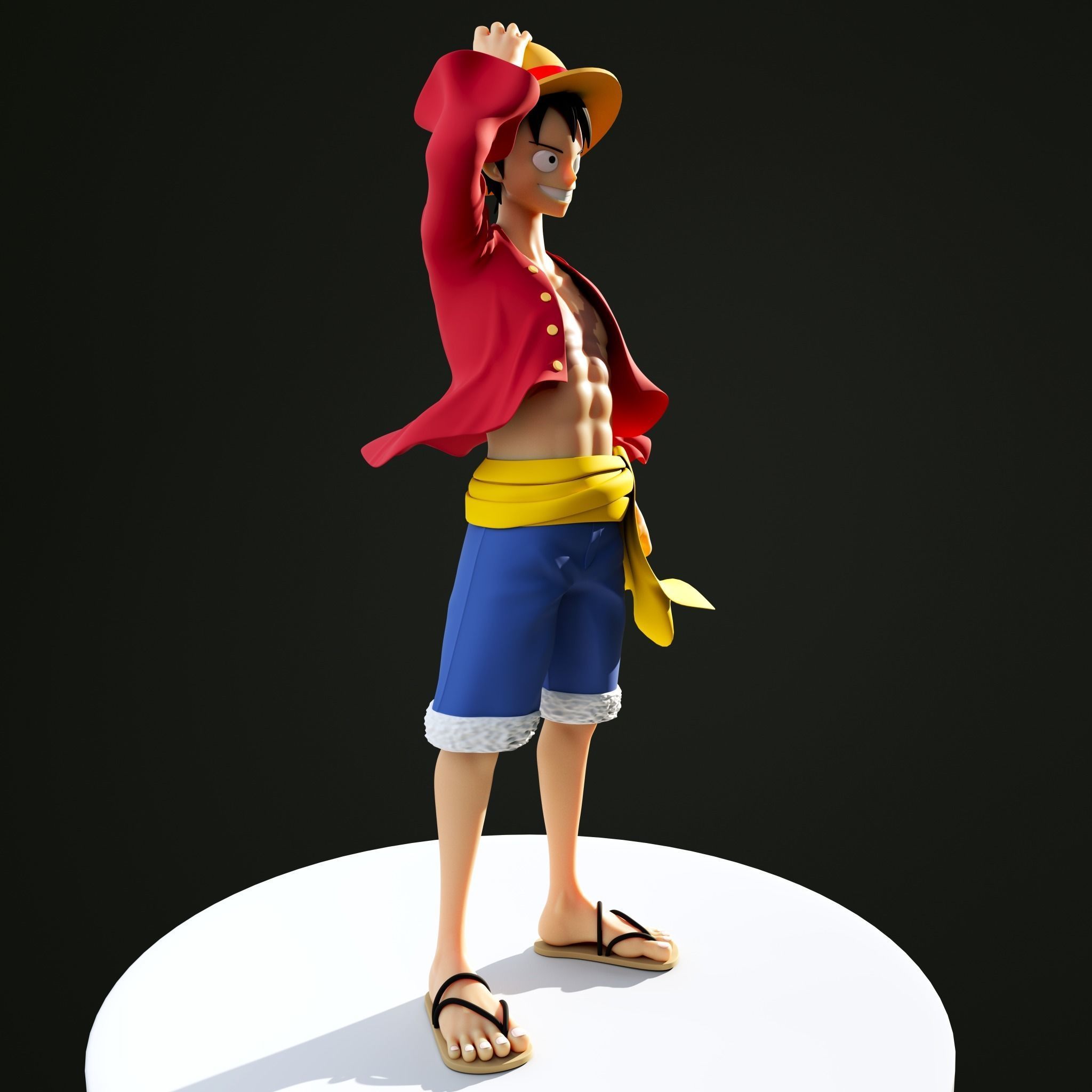 Monkey D Luffy from One Piece - 3D print model  3D print model_2