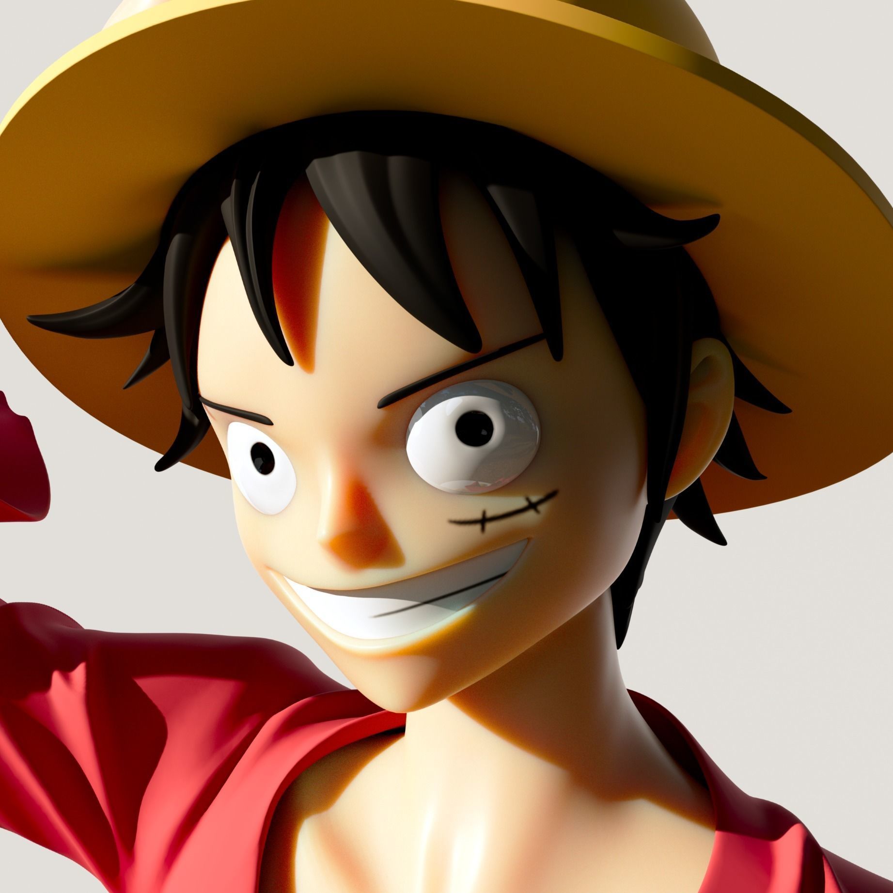 Monkey D Luffy from One Piece - 3D print model  3D print model_4