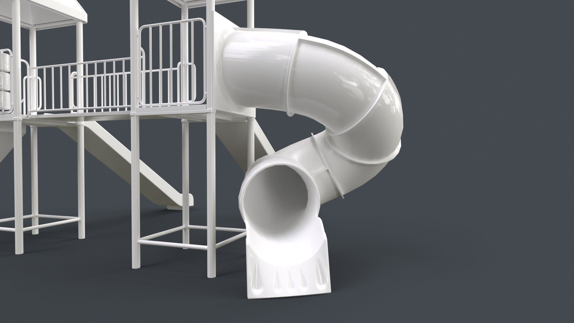 PBR Playground Outdoor Jungle Gym 15 B Low-poly 3D model_112