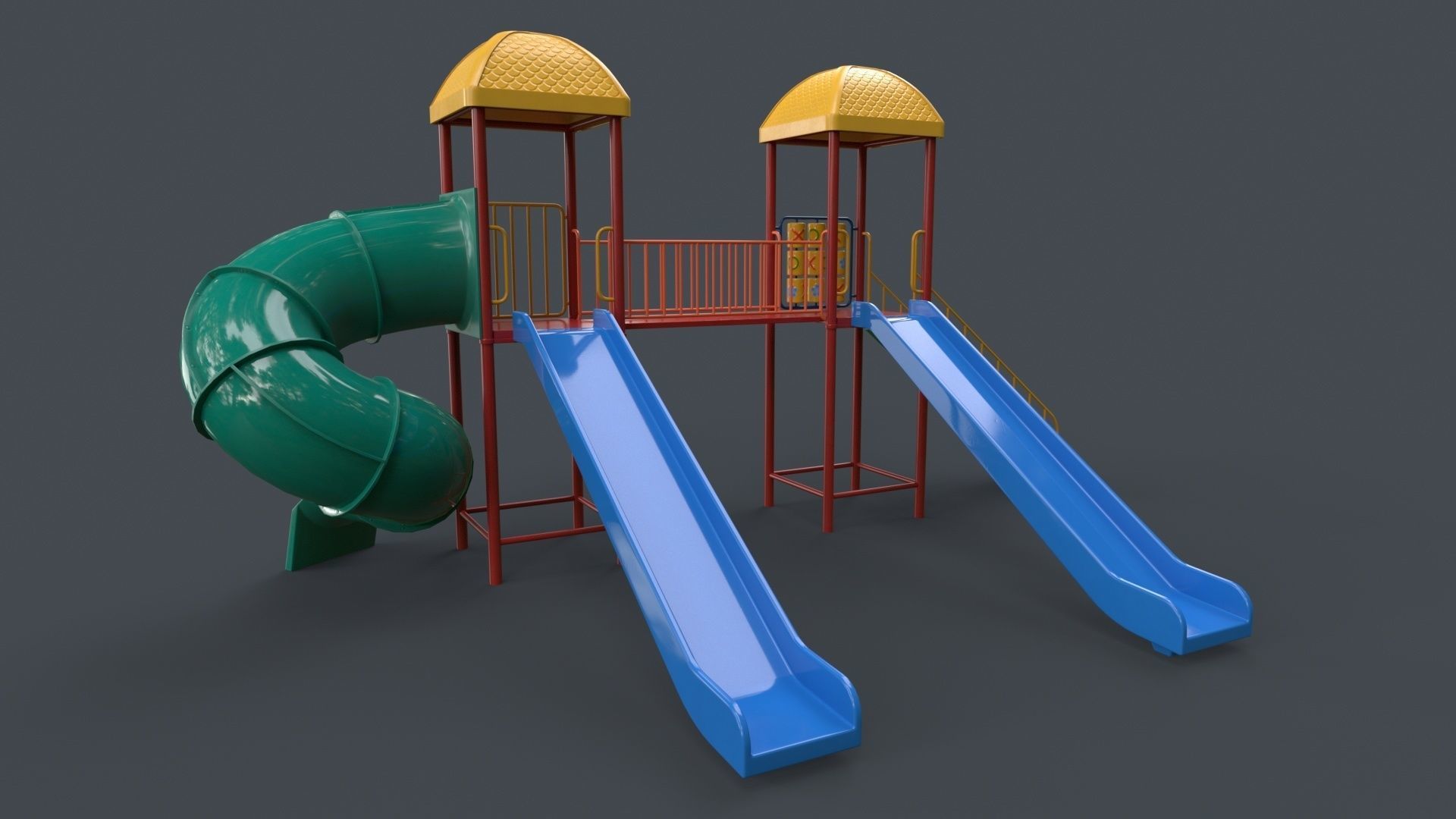 PBR Playground Outdoor Jungle Gym 15 B Low-poly 3D model_104