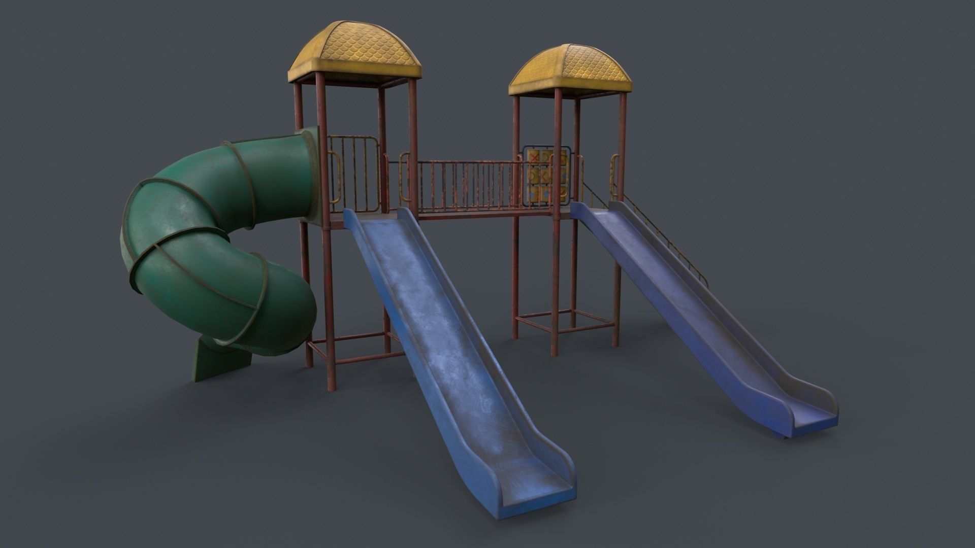 PBR Playground Outdoor Jungle Gym 15 B Low-poly 3D model_103