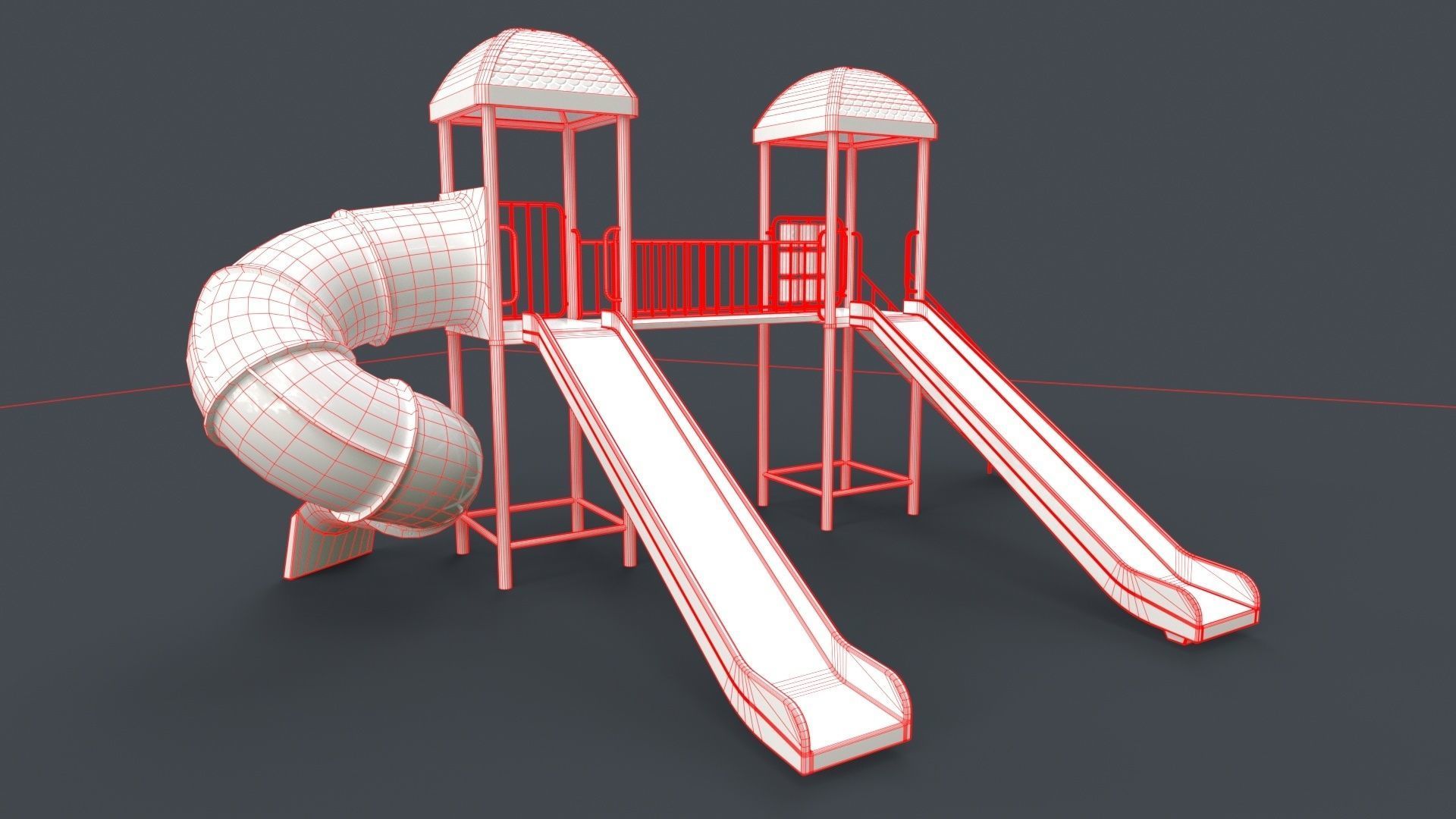 PBR Playground Outdoor Jungle Gym 15 B Low-poly 3D model_116