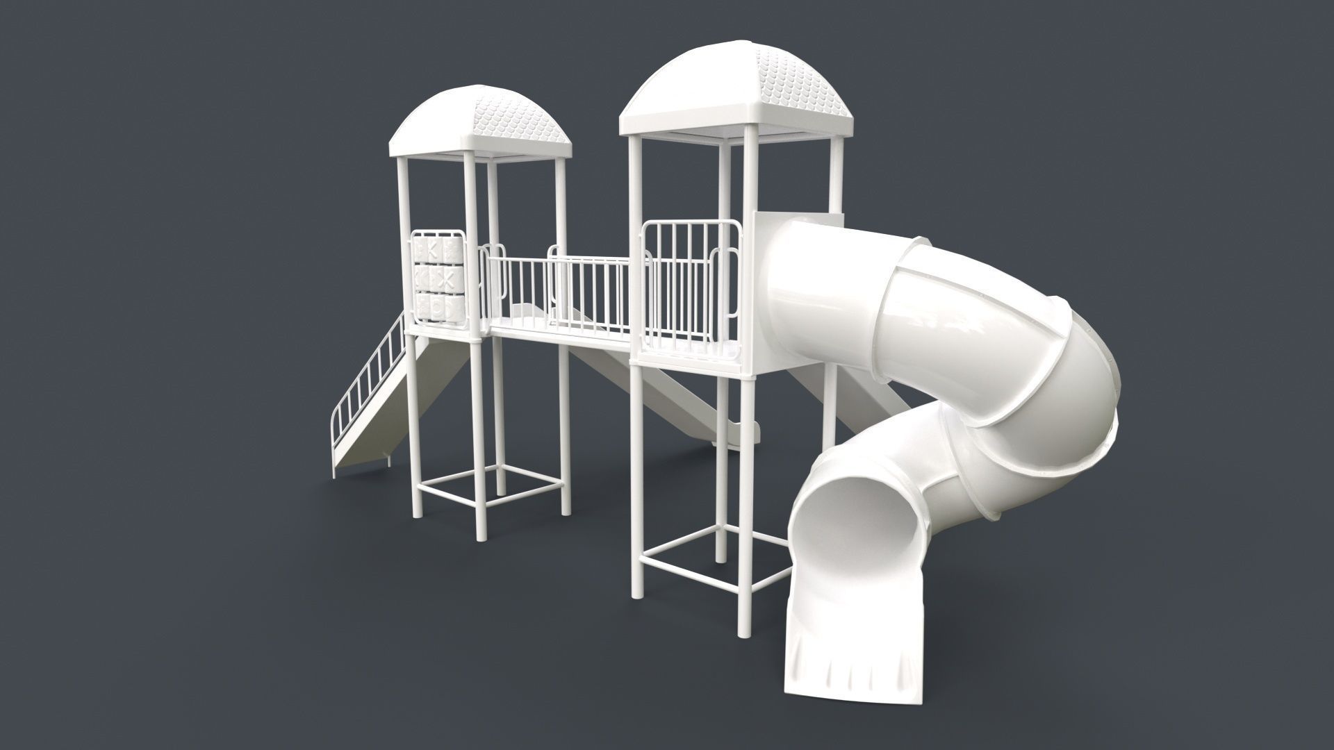 PBR Playground Outdoor Jungle Gym 15 B Low-poly 3D model_111