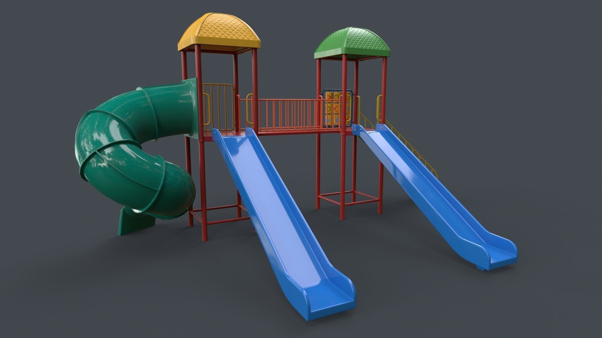 PBR Playground Outdoor Jungle Gym 15 B Low-poly 3D model_72