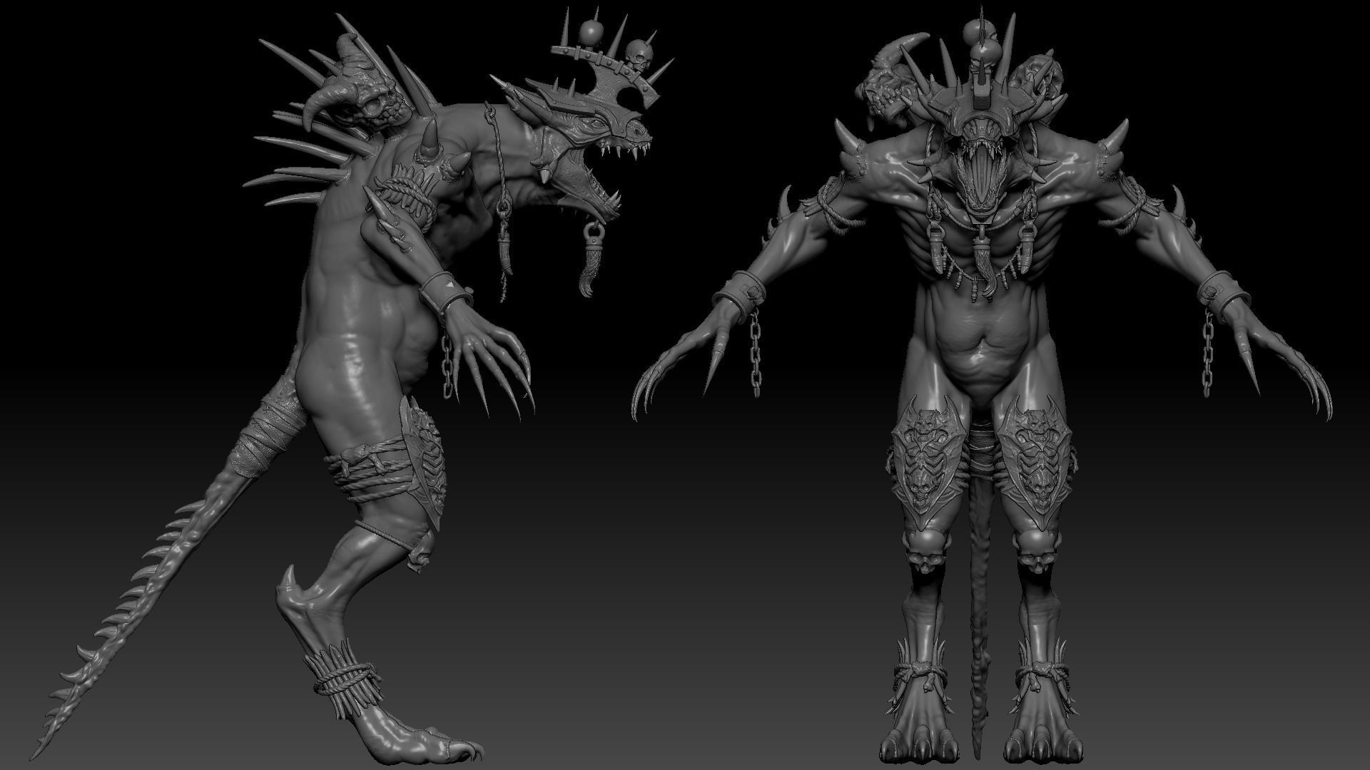 Serpens High Quality Sculpt 3D model 3D model_1