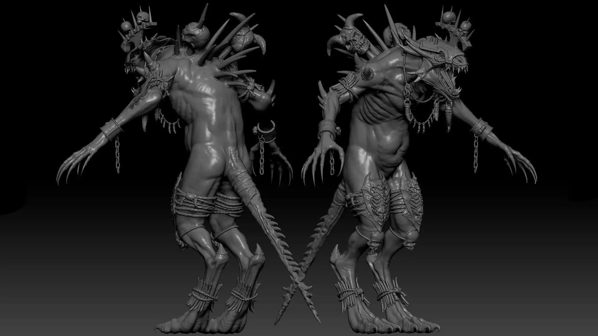 Serpens High Quality Sculpt 3D model 3D model_0