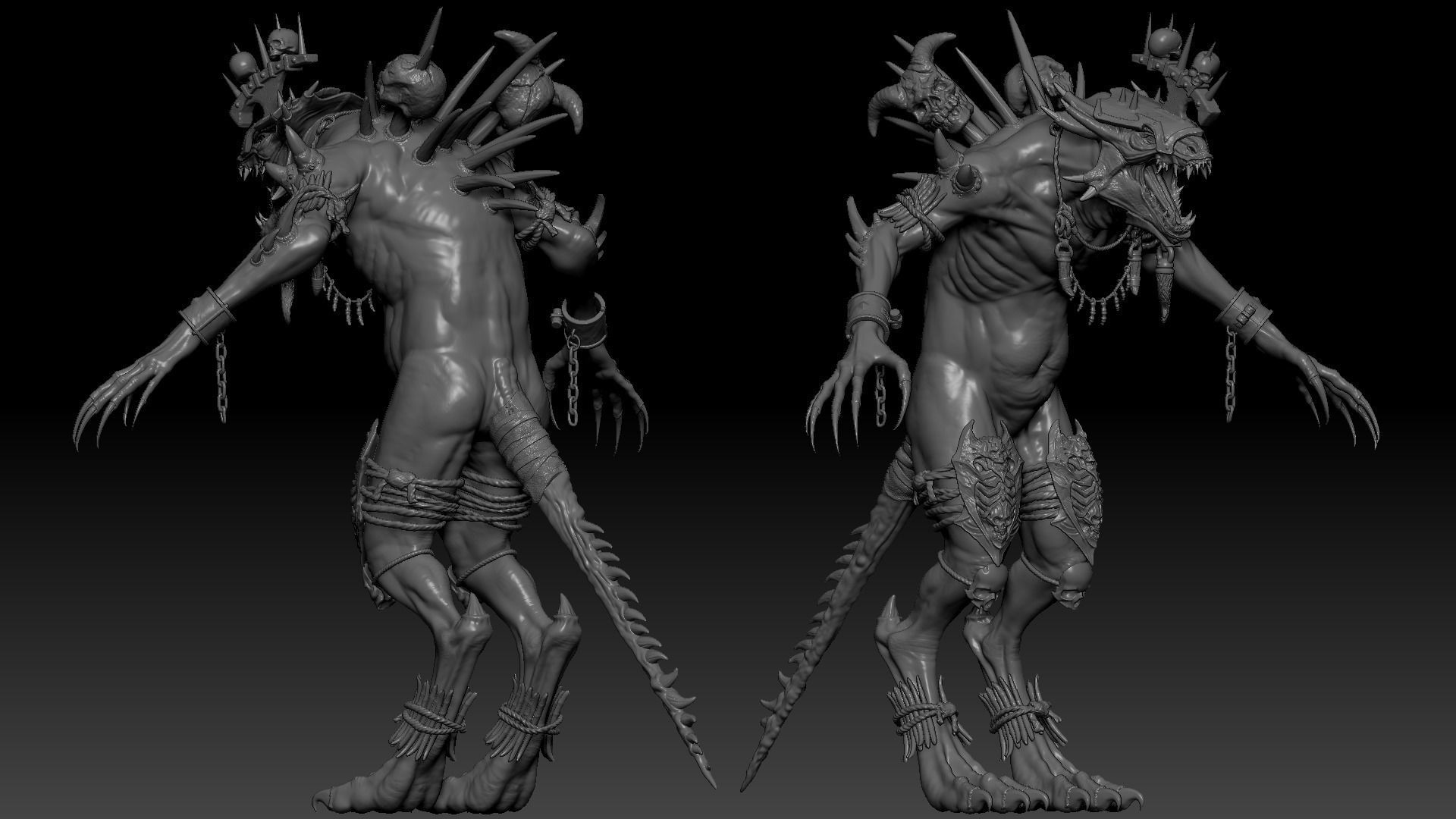 Serpens High Quality Sculpt 3D model 3D model_8