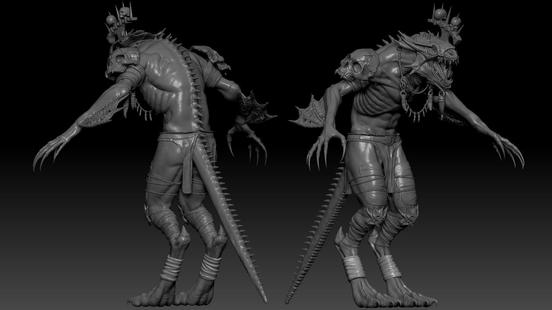 Serpens High Quality Sculpt 3D model 3D model_3