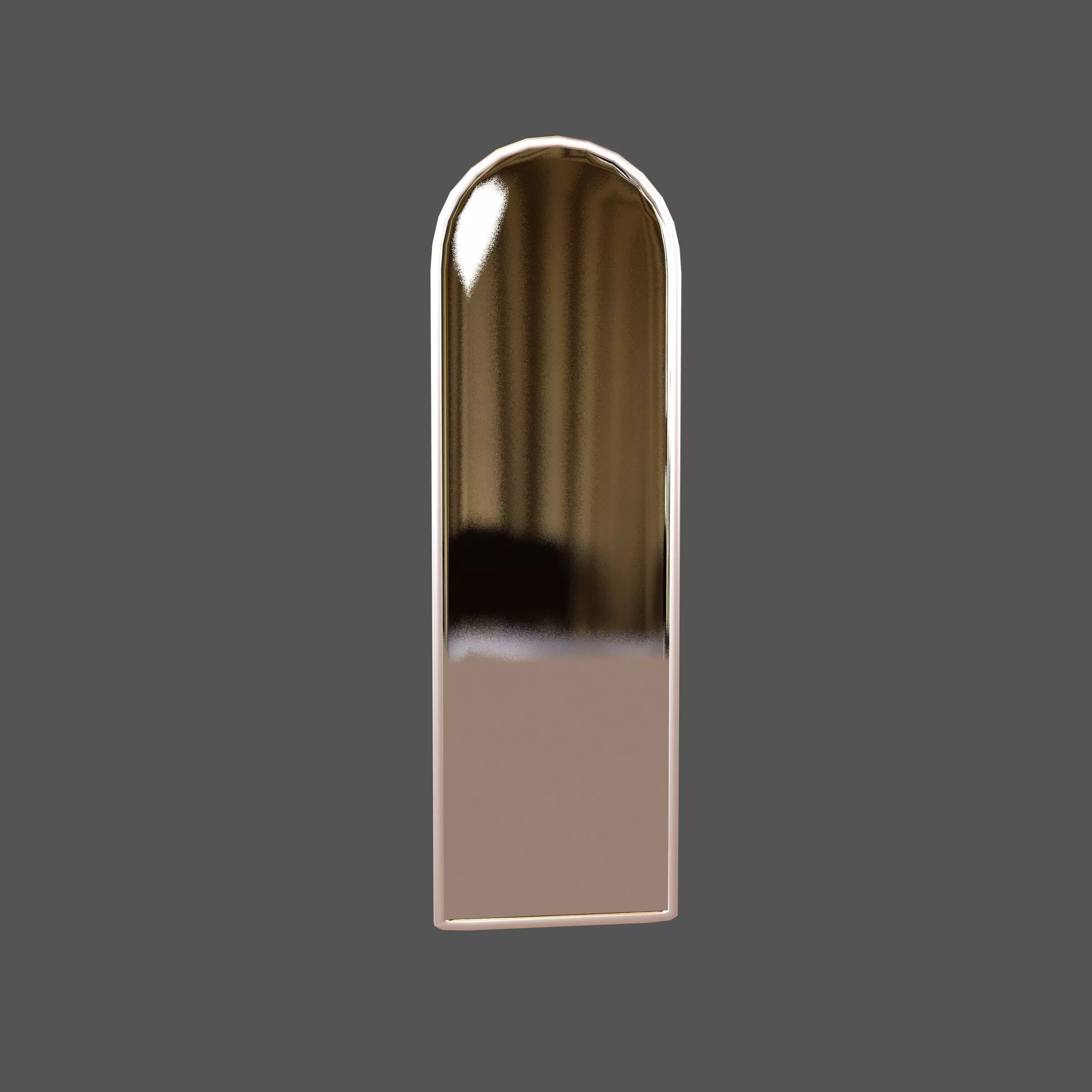 Full Length Wall Mirror v1 002 Low-poly 3D model_0
