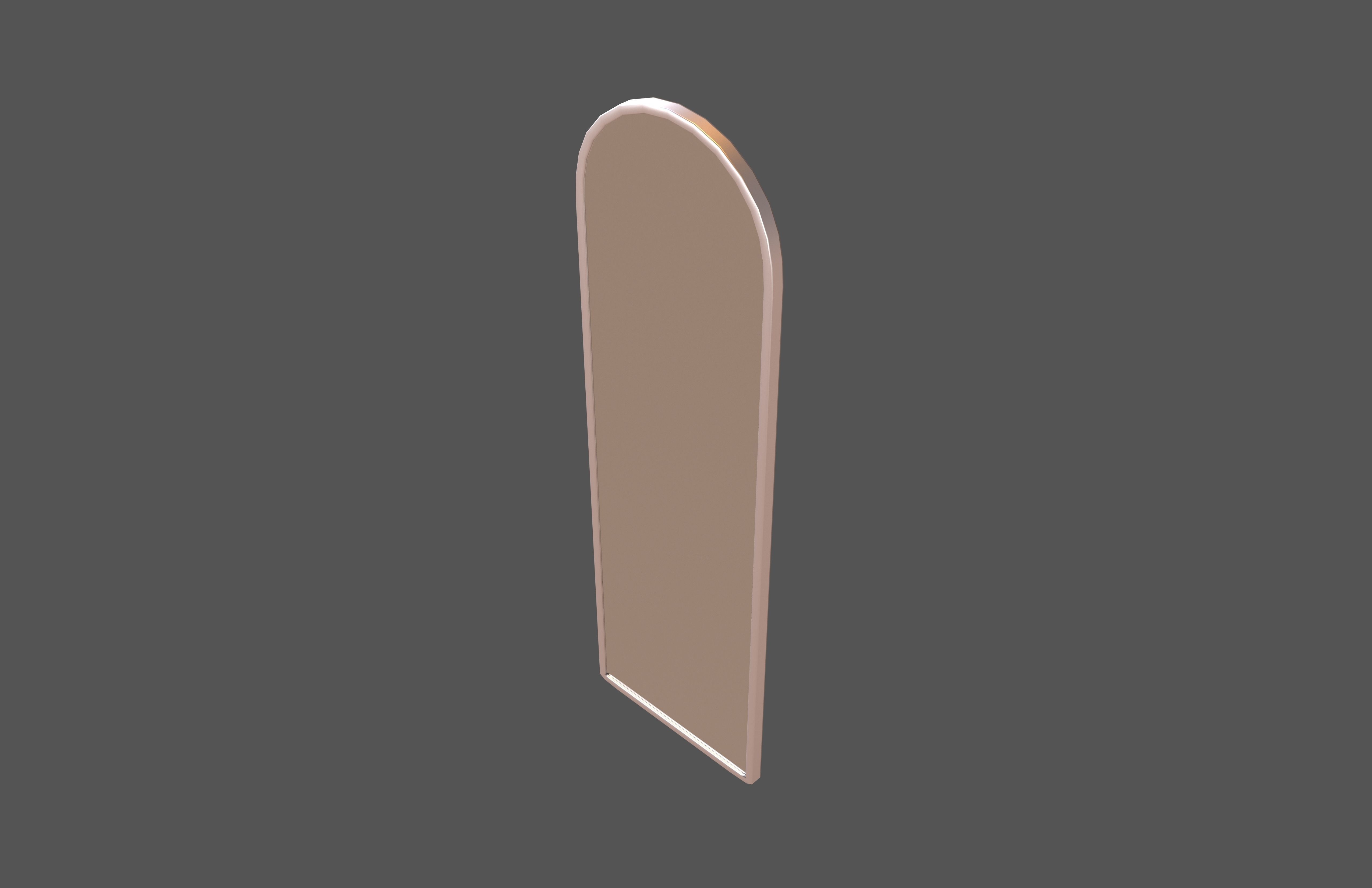 Full Length Wall Mirror v1 002 Low-poly 3D model_2