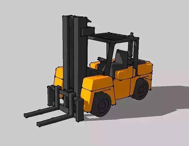 Heavy Duty Forklift Truck by Outland Models 3D Printable 3D print model