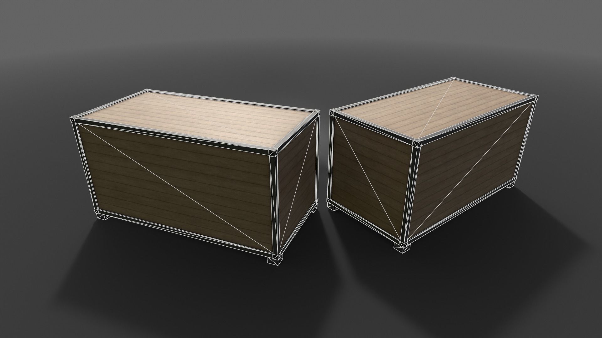 PBR Container House CC 20ft V3 Low-poly 3D model_21