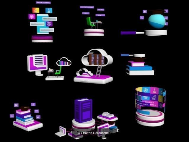 3D Button Collections _5