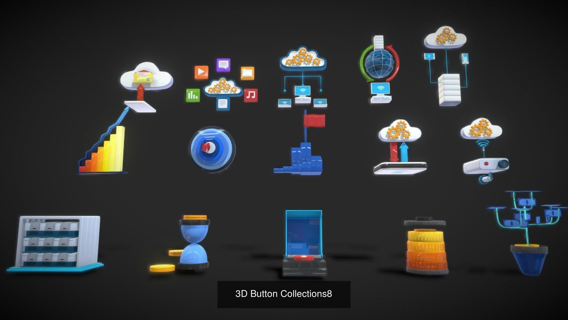 3D Button Collections _4