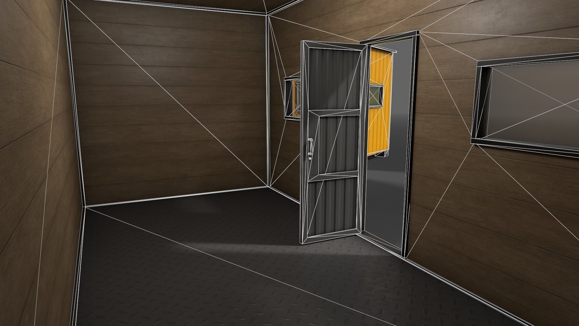 PBR Shed House A 20ft V3 Low-poly 3D model_18