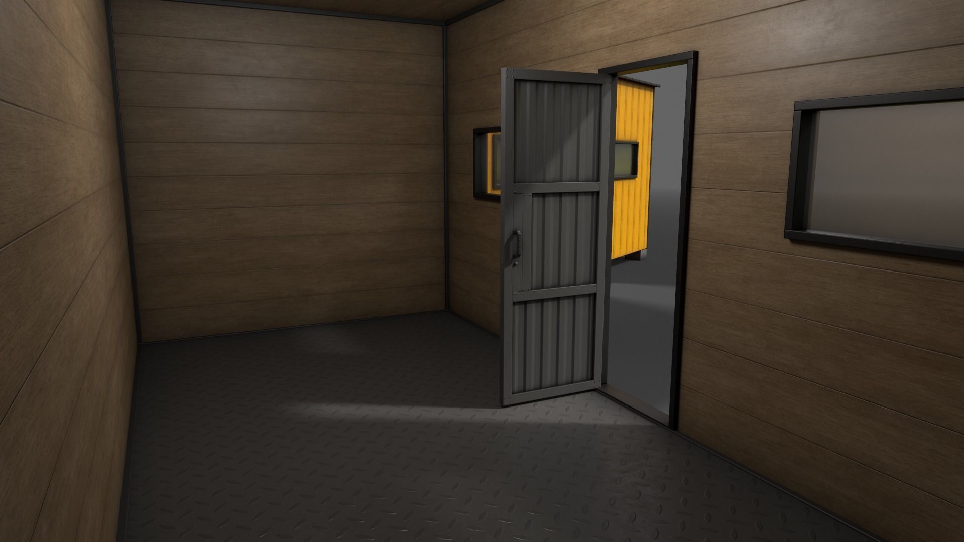 PBR Shed House A 20ft V3 Low-poly 3D model_17