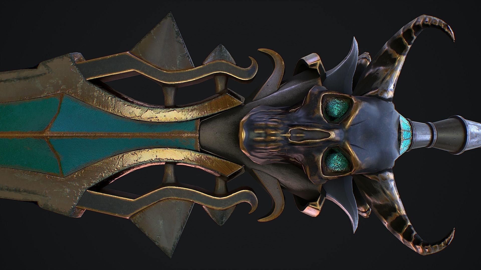 Fantasy sword 18 Low-poly 3D model_12