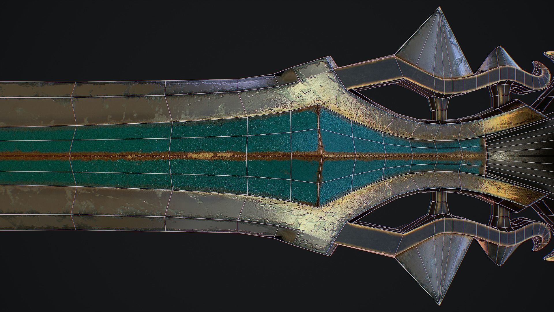 Fantasy sword 18 Low-poly 3D model_11