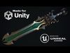 Fantasy sword 18 Low-poly 3D model_1