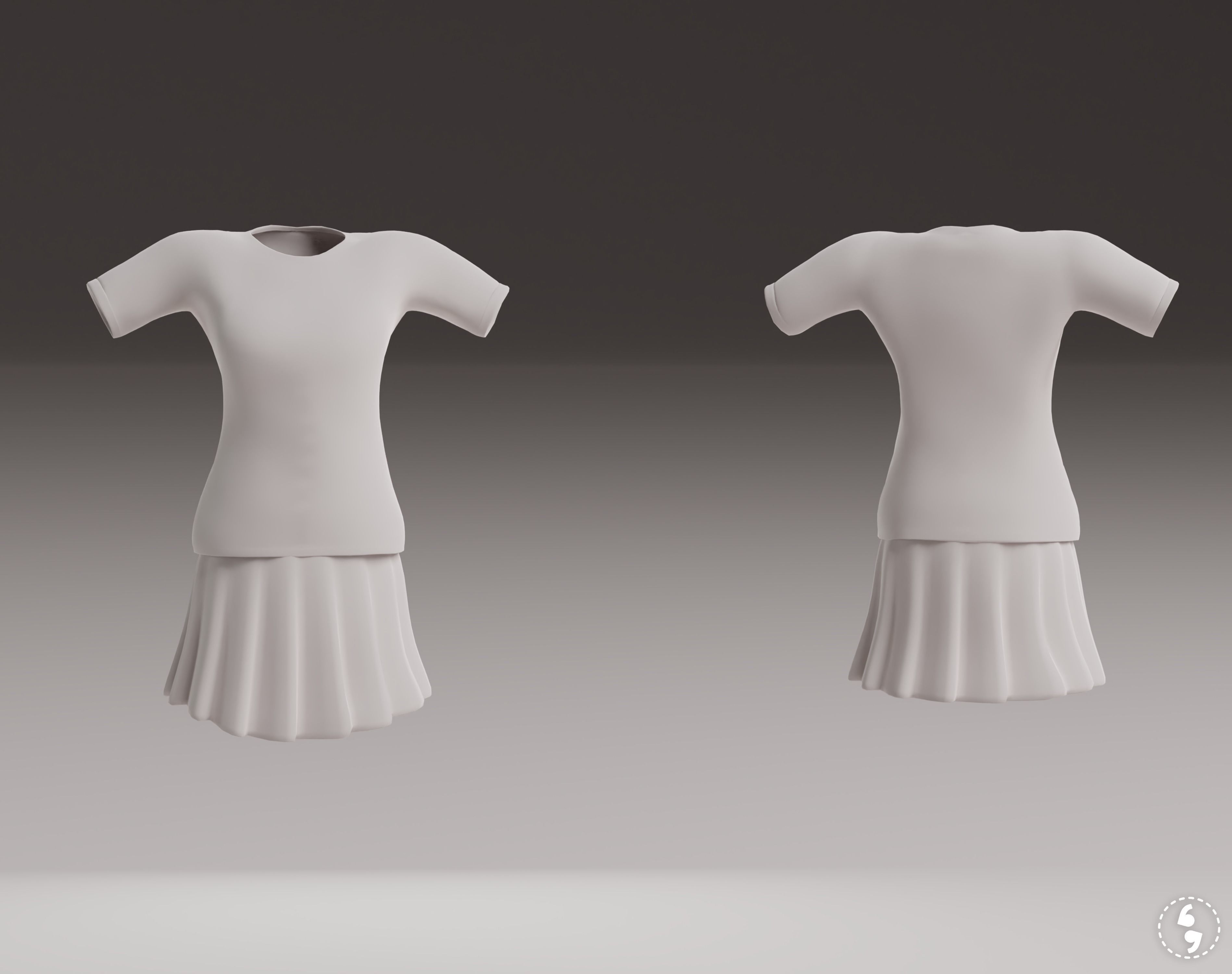 ARGENTINA and France football fan Jerseys 3D model_8