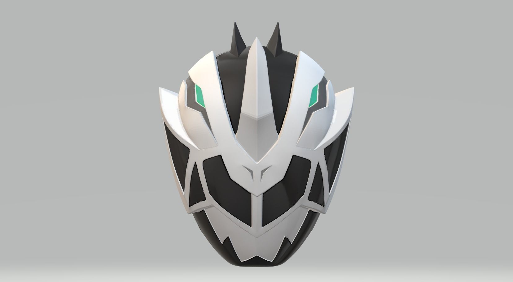 Power Rangers Dino Fury Black Ranger helmet  3D print model_2